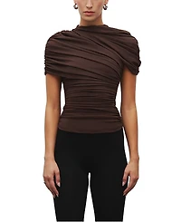 Heiress Beverly Hills The Draped Shoulder Top