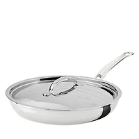 Hestan ProBond Luxe 11 Polished Professional Clad Stainless Steel Skillet with Lid