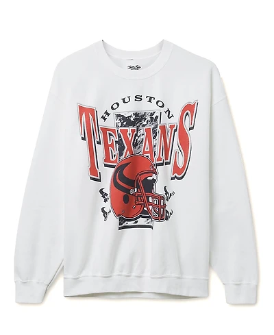 Junk Food Clothing Unisex Nfl Houston Texans Conversion Flea Market Crew Fleece