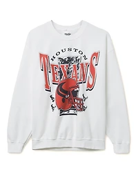 Junk Food Clothing Unisex Nfl Houston Texans Conversion Flea Market Crew Fleece