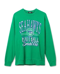 Junk Food Clothing Unisex Nfl Seattle Seahawks Lateral Crew Fleece