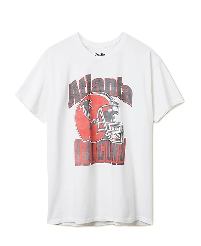 Junk Food Clothing Unisex Nfl Atlanta Falcons Throwback Helmet Flea Market Tee