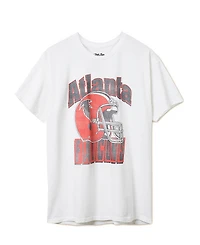 Junk Food Clothing Unisex Nfl Atlanta Falcons Throwback Helmet Flea Market Tee