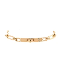 Pre-Owned HERMES Small Kelly Chaine Bracelet 18K Gold with Diamonds