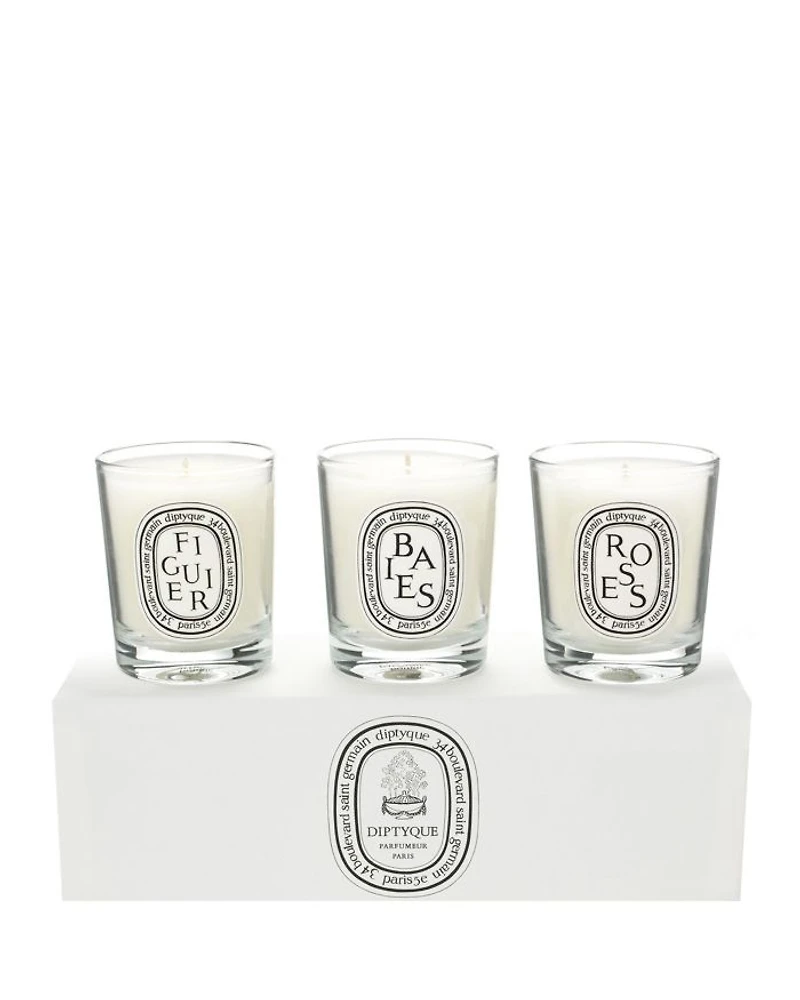 Mini Baies (Berries), Figuier (Fig) & Roses Candle Discovery Set