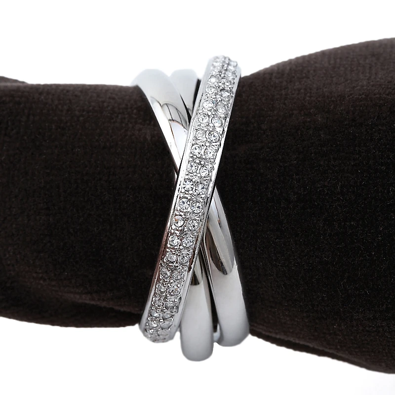 L'Objet Napkin Jewels, Platinum Triple-Ring, Set of 4