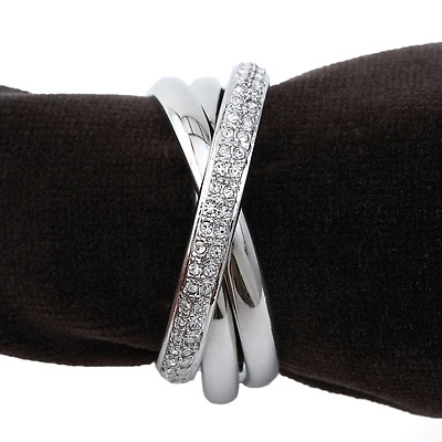 L'Objet Napkin Jewels, Platinum Triple-Ring, Set of 4
