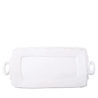 Lastra White Handled Rectangular Platter
