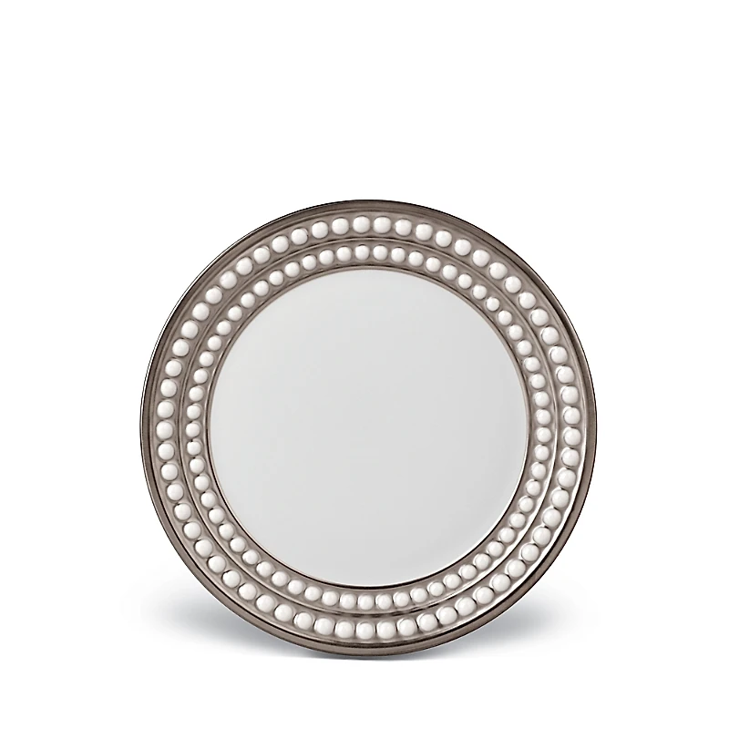 L'Objet Perlee Platinum Bread & Butter Plate
