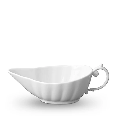 L'Objet Aegean White Gravy Boat