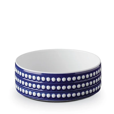 L'Objet Perlee Bleu Deep Serving Bowl