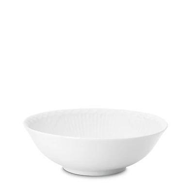 Royal Copenhagen White Fluted Half Lace Cereal Bowl