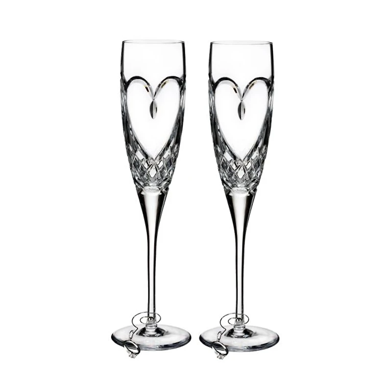 Love True Love Champagne Flutes, Set of 2
