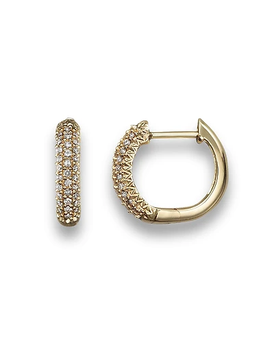 Diamond Hoop Earrings