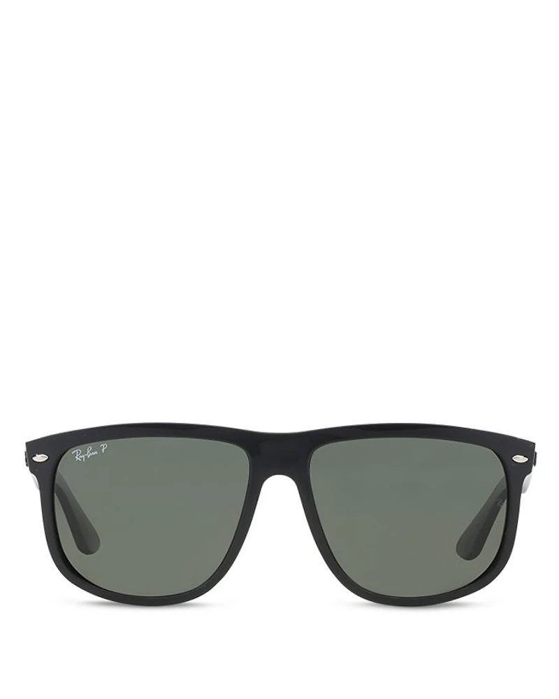 Polarized Boyfriend Square Sunglasses, 60mm