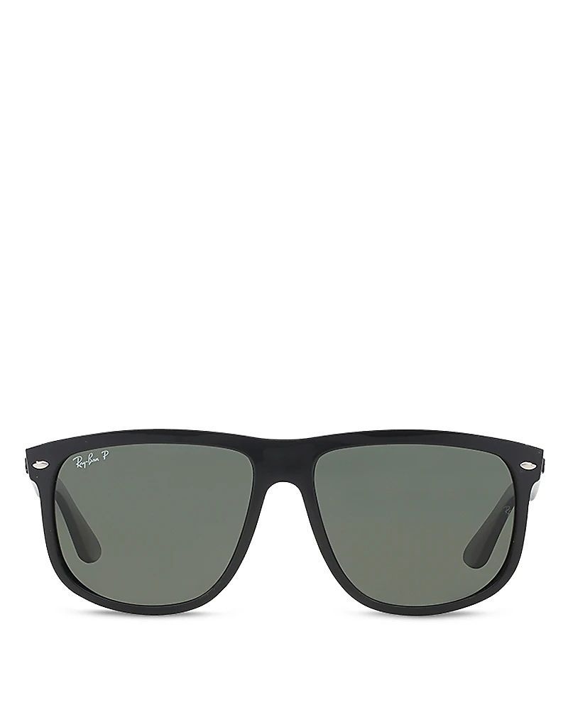 Ray-Ban Polarized Boyfriend Square Sunglasses, 60mm