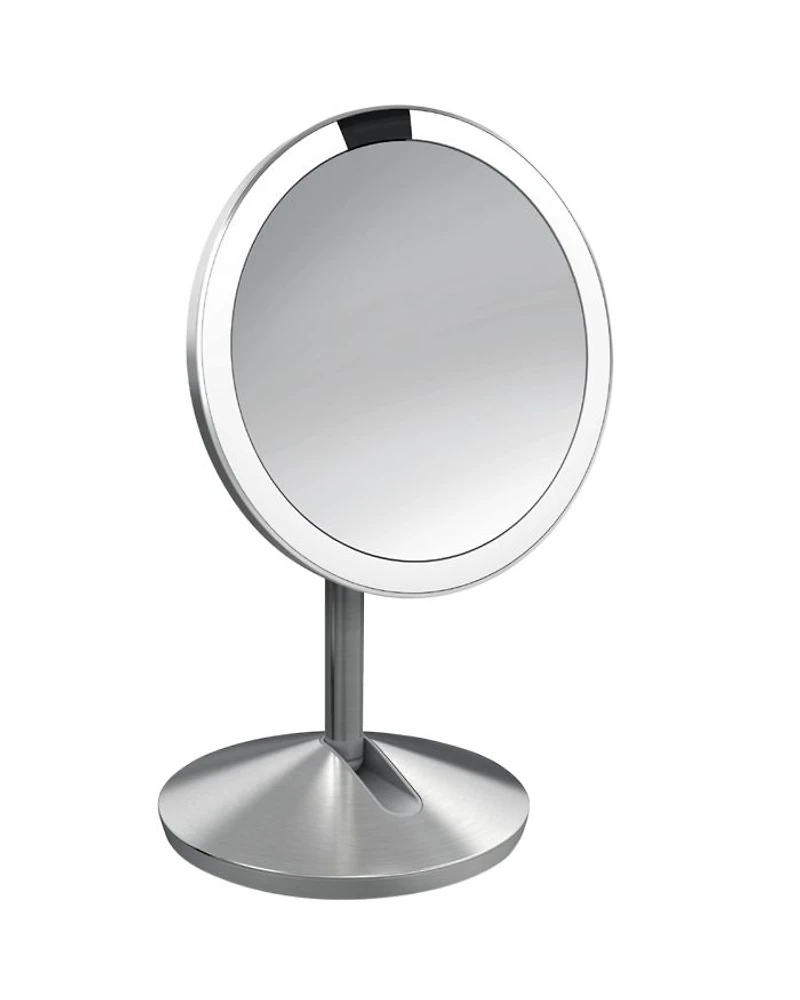 5" Sensor Travel Makeup Mirror, 10x Magnification & Adjustable Brightness