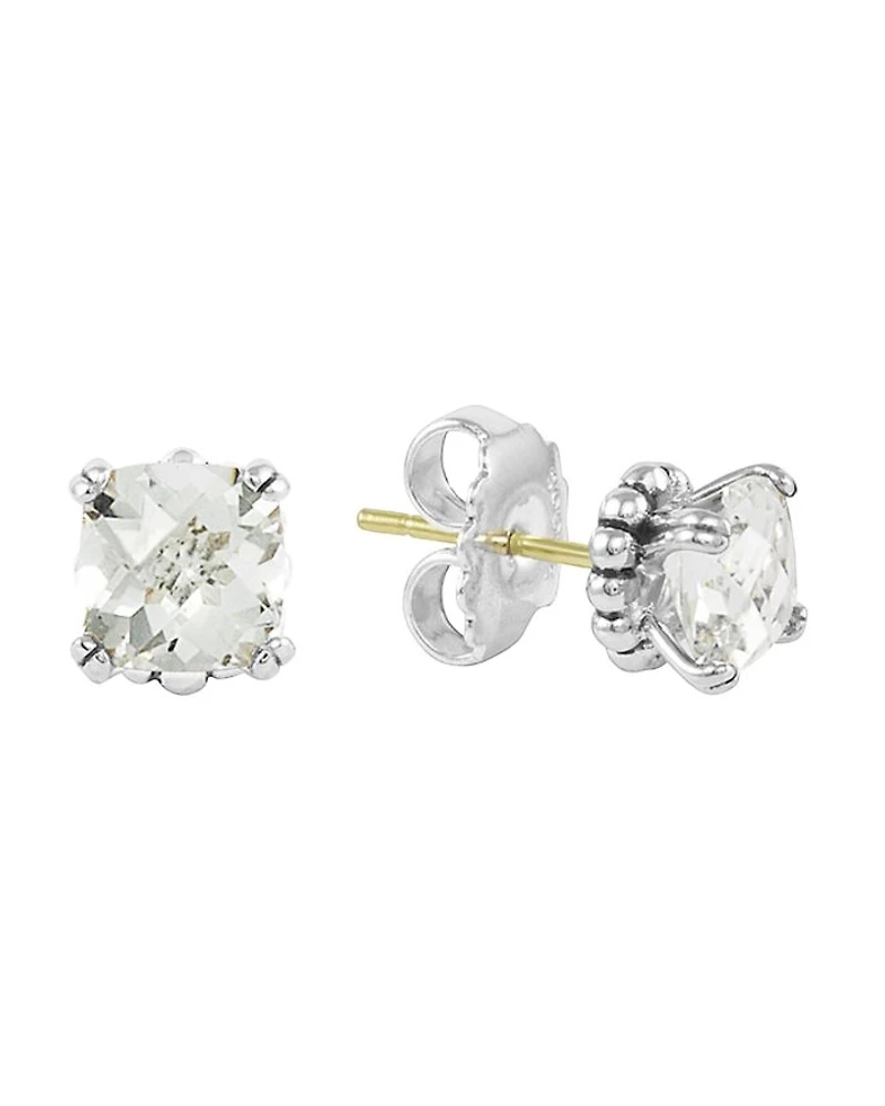 Sterling Silver Rittenhouse Prism White Topaz Stud Earrings