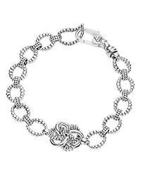 Sterling Silver Love Knot Link Bracelet