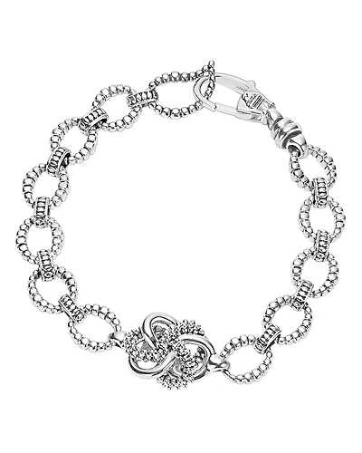 Lagos Sterling Silver Love Knot Link Bracelet