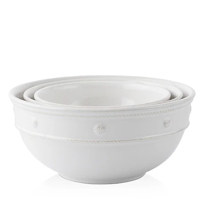 Juliska Berry & Thread Mixing Bowls, Whitewash, Set of 3