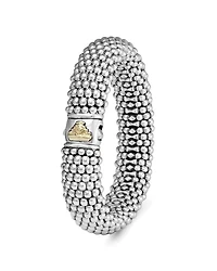Sterling Silver Caviar Oval Link Bracelet