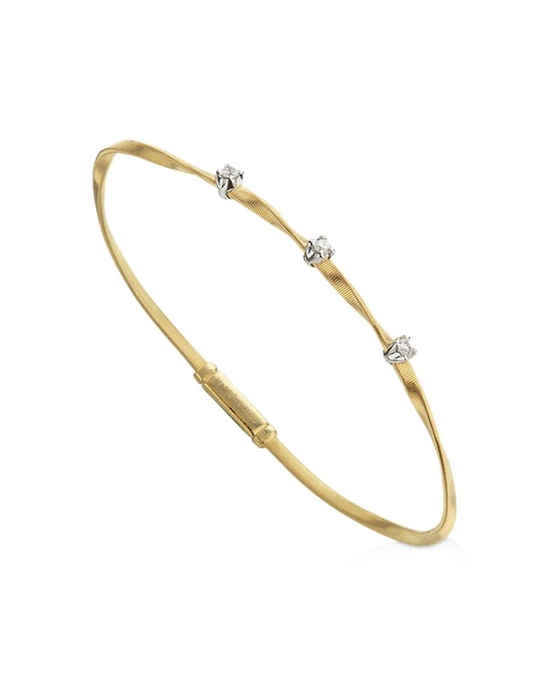 Marrakech Bracelet 18K Gold with Diamonds, .15 tcw