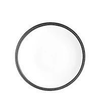 L'Objet Soie Tressee Black Dessert Plate