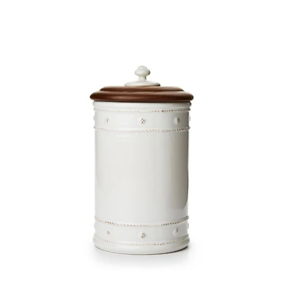 Berry & Thread 10" Canister with Wooden Lid