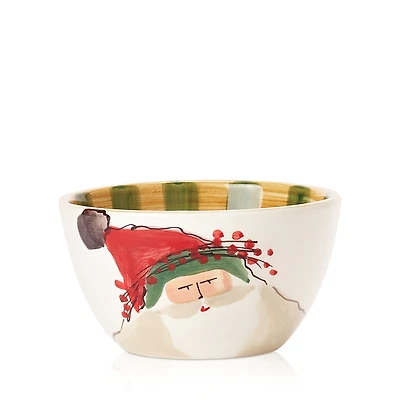 Vietri Old St. Nick Green Cereal Bowl