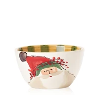 Vietri Old St. Nick Green Cereal Bowl