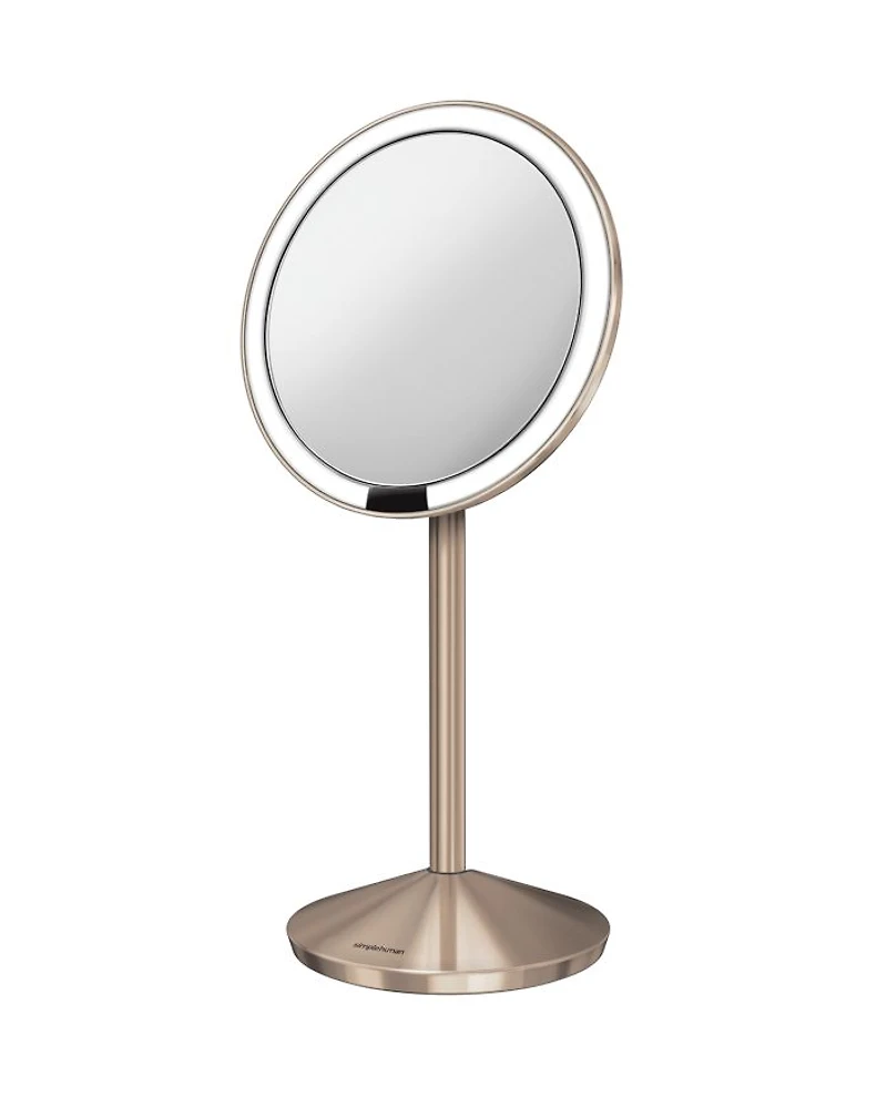 5" Sensor Travel Makeup Mirror, 10x Magnification & Adjustable Brightness