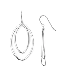 Sterling Silver Twist Drop Earrings