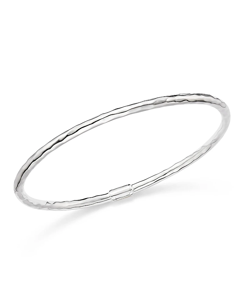 Ippolita Sterling Silver Skinny Hammered Bangle