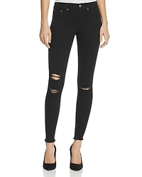 Hue Ripped Knee Denim Leggings