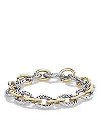 Oval Large Link Bracelet with Gold