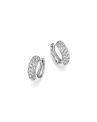 Diamond Mini Pavé Hoop Earring Collection 14K Gold, .35 tcw