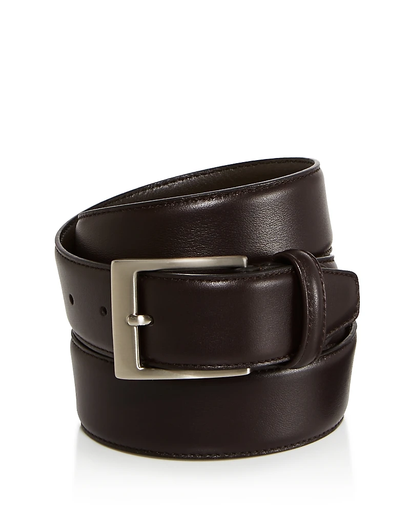 Canali Men's Basic Smooth Leather Belt