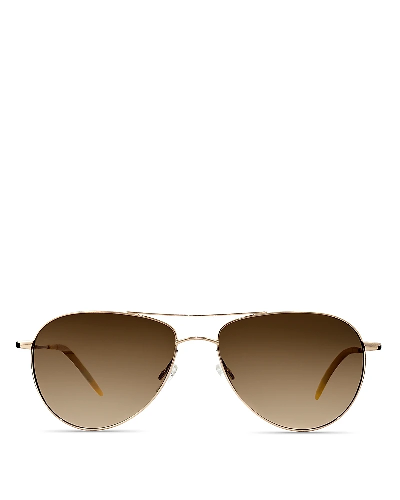 Oliver Peoples Benedict Polarized Aviator Sunglasses