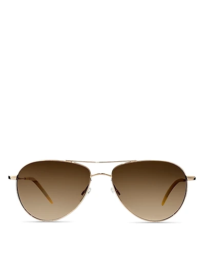 Oliver Peoples Benedict Polarized Aviator Sunglasses