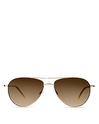 Oliver Peoples Benedict Polarized Aviator Sunglasses
