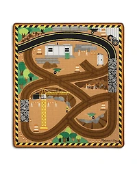 Melissa & Doug Construction Truck Rug - Ages 3+