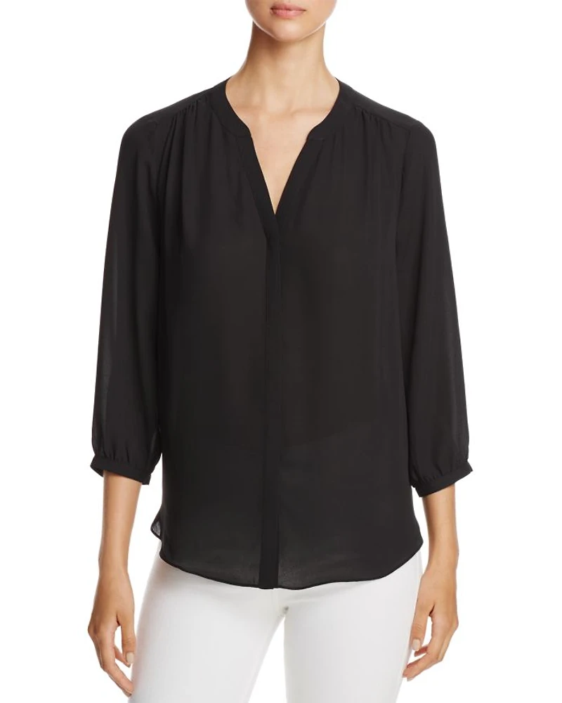 Pintuck-Back Blouse