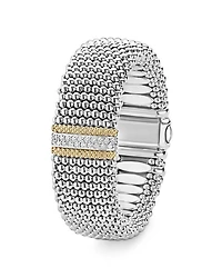 18K Gold & Sterling Silver Diamond Lux Single Station Bracelet