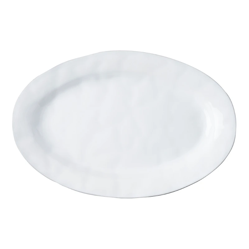 Juliska Quotidien White Truffle Medium Oval Platter