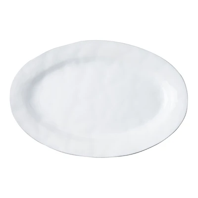Juliska Quotidien White Truffle Medium Oval Platter