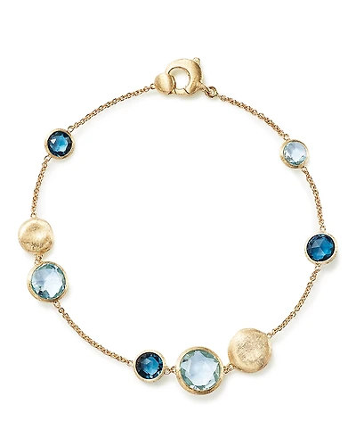 Marco Bicego 18K Yellow Gold Jaipur Mixed Blue Topaz Bracelet - Exclusive