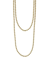 Lagos Caviar Gold Collection 18K Gold Ball Chain Necklace, 34