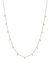 Bloomingdale's Fine Collection Diamond Station Droplet Necklace