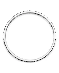 Sterling Silver Caviar Icon Onyx Beaded Bangle Bracelet